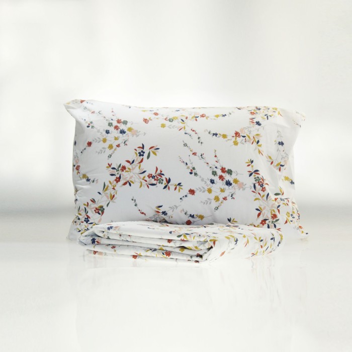 Eco Friendly Floral Pillowcase