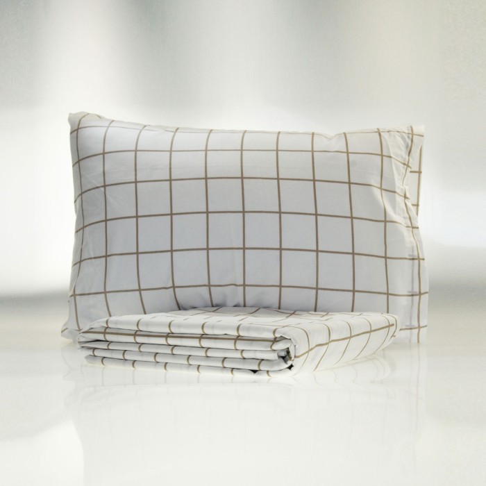 Eco Friendly Checked Pillowcase