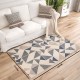 Boho Tufted Rug Cotton Woven Print Tassels Throw Rugs