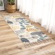 Boho Tufted Rug Cotton Print Tassels Throw Rugs Runner