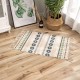 Boho Tufted Rug Cotton Woven Print Tassels Throw Rugs Runner