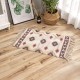 Boho Tufted Rug Cotton Woven Print Tassels Throw Rugs Runner