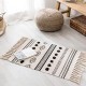 Boho Tufted Rug Cotton Woven Print Tassels Throw Rugs Runner