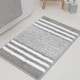 Grey Bath Mat Non Slip Rubber