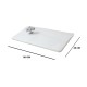 White Silky Floor Mat