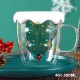 Christmas Tree Shaped Double Wall Insulated Glass Cup