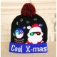 Christmas Woolen Hat with Pom Pom on Top