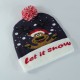 Christmas Woolen Hat with Pom Pom on Top