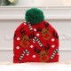 Christmas Woolen Hat with Pom Pom on Top