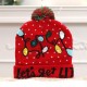 Christmas Woolen Hat with Pom Pom on Top