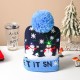 Christmas Woolen Hat with Pom Pom on Top