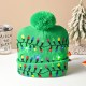 Christmas Woolen Hat with Pom Pom on Top