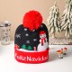 Christmas Woolen Hat with Pom Pom on Top