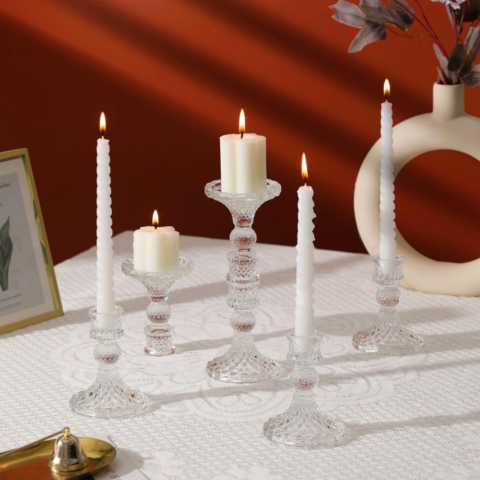 Glass Candle Holder