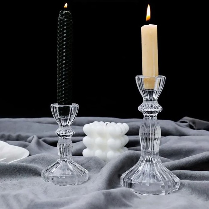 Glass Designed Candle Holder