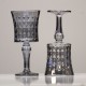 Ombre and Grey Crafted Glass Cups Set of Six