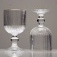 Elegant Lined Glass Cup