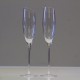 Glass Tall Champagne Cups Set