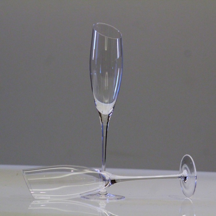 Glass Tall Champagne Cups Set