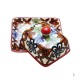 Indian Colorful Porcelain Butter Dish