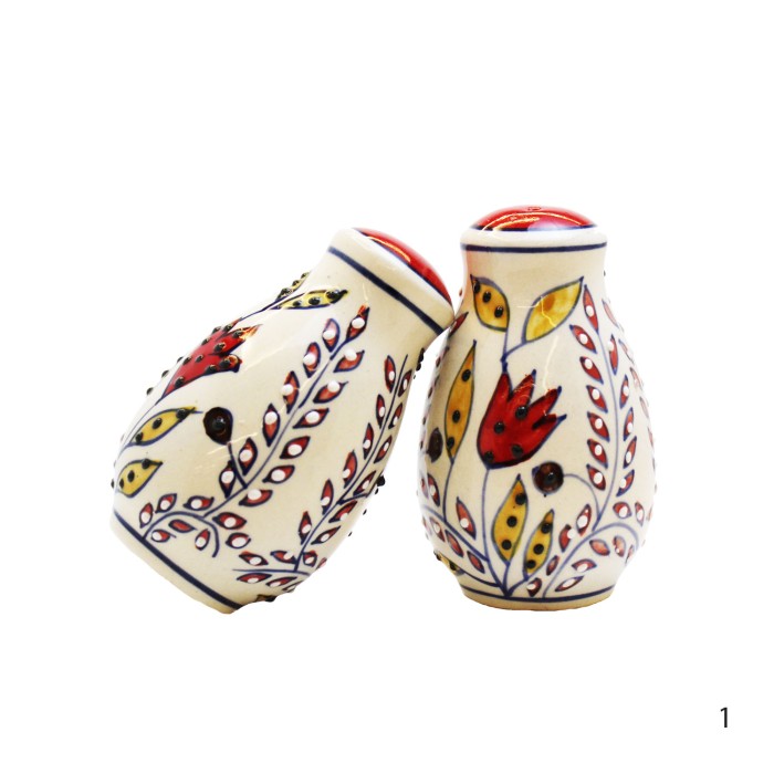 Indian Porcelain Salt and Pepper Set