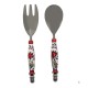 Indian Fork and Spoon Set with Porcelain Handles