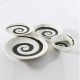 Ceramic Designed Plates Set of Twenty Four Pieces