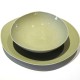 Charming Green Glossy Ceramic Plate