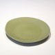 Charming Green Glossy Ceramic Plate