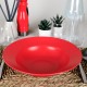 Red Ceramic Pasta Plate