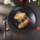 Ceramic Black Pasta Plate