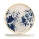 Elegant Ceramic Service Blue Floral Plate