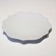 Ceramic Plate with Curved Edge