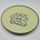 Eat Drink and Be Thankful Green Ceramic Plate