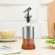 Stainless Steel and Glass Olive Oil Dispenser Bottle 