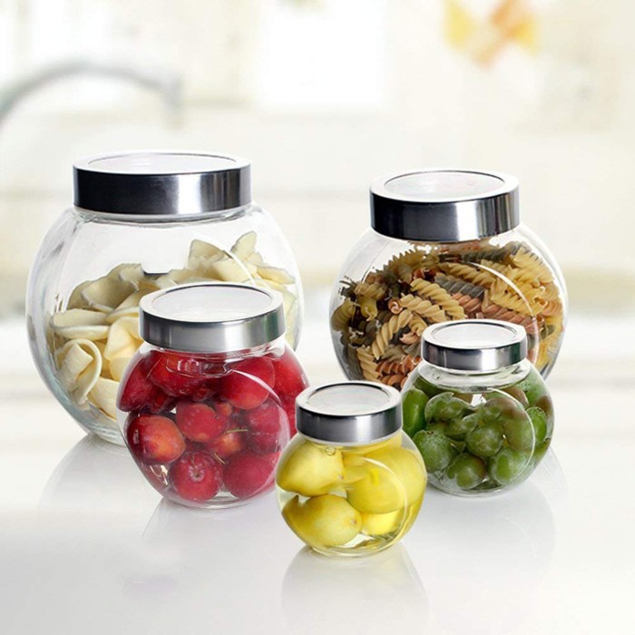 Glass Round Food Container