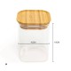 Glass Transparent Storage Jars with Bamboo Lid