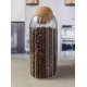 Glass Jar with Round Ball Cork Lid