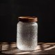 Glass Crafted Jar with Wooden Lid