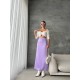 Women's Fashion Satin Purple Skirt