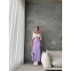 Women's Fashion Satin Purple Skirt