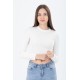  Round Crop Women's Fashion Basic Top