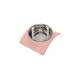 Dog Single Plastic Bowl with Stainless Steel Removable Plate