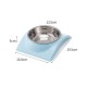 Dog Single Plastic Bowl with Stainless Steel Removable Plate