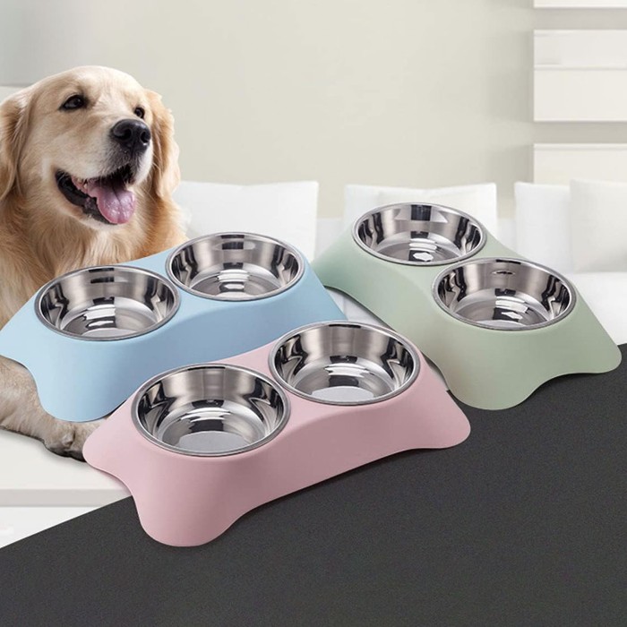 Pets Double Bowl Set