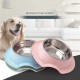 Dog Non-Slip Plastic and Stainless Steel Bowl