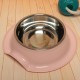 Dog Non-Slip Plastic and Stainless Steel Bowl