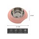 Dog Non-Slip Plastic and Stainless Steel Bowl