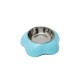 Pets Plastic Bowl with Removable Stainless Steel Plate