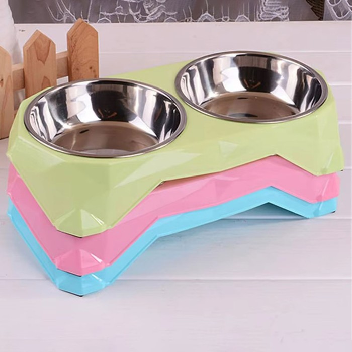 Dog Food Double Bowl